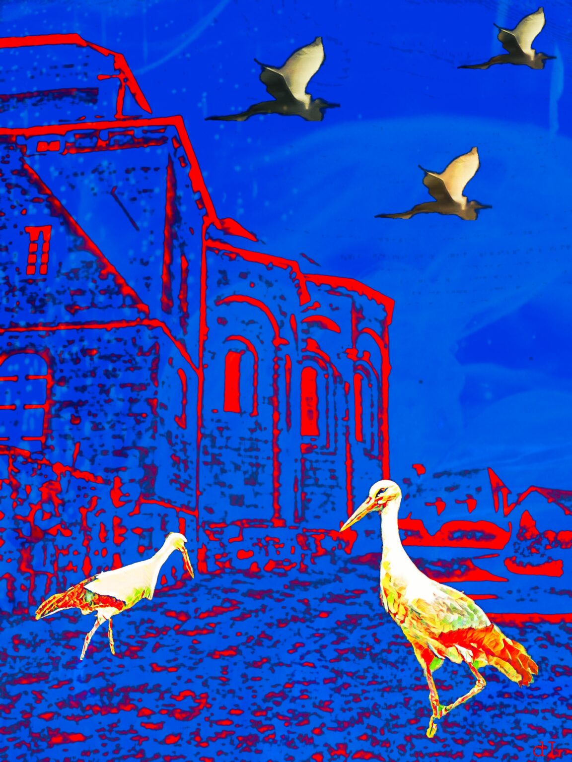 Les oiseaux et l'abbaye bleue